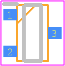 ZXTP07040DFFTA - Diodes Incorporated PCB footprint - SO Transistor Flat Lead - SO Transistor Flat Lead - SOT23F