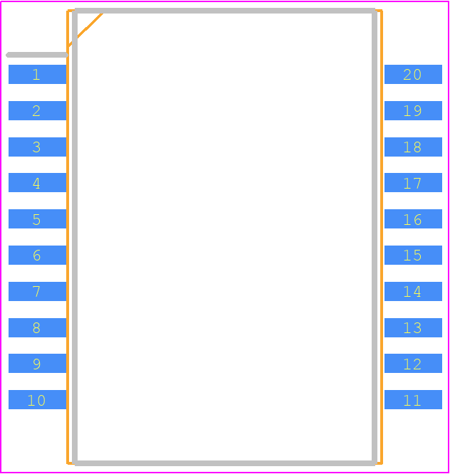 TLE6209R - Infineon PCB footprint - Small Outline Packages - Small Outline Packages - TLE6209R-1