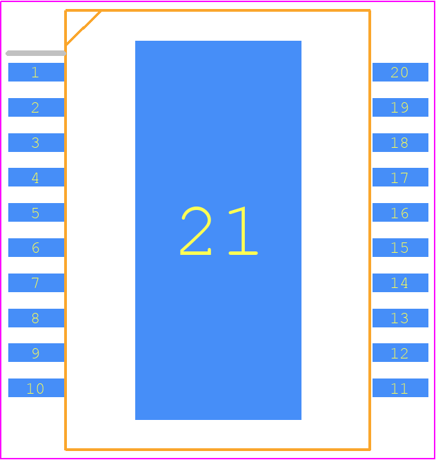 TLE8209-2SA - Infineon PCB footprint - Small Outline Packages - Small Outline Packages - TLE8209-2SA