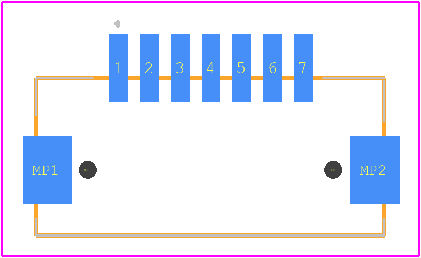 292227-7 - TE Connectivity PCB footprint - Other - Other - 292227-7-2