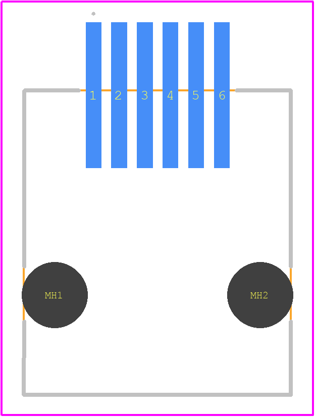 95503-6671 - Molex PCB footprint - Other - Other - 95503-6671-3