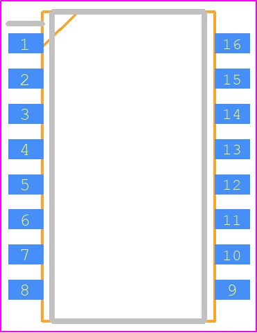 SOMC16031K00GEA - Vishay PCB footprint - Small Outline Packages - Small Outline Packages - SOMC16031K00GEA