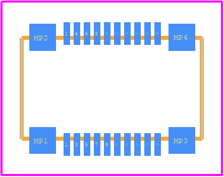 54363-0289 - Molex PCB footprint - Other - Other - 54363-0289-1