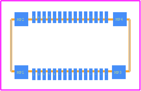54363-0389 - Molex PCB footprint - Other - Other - 54363-0389-1