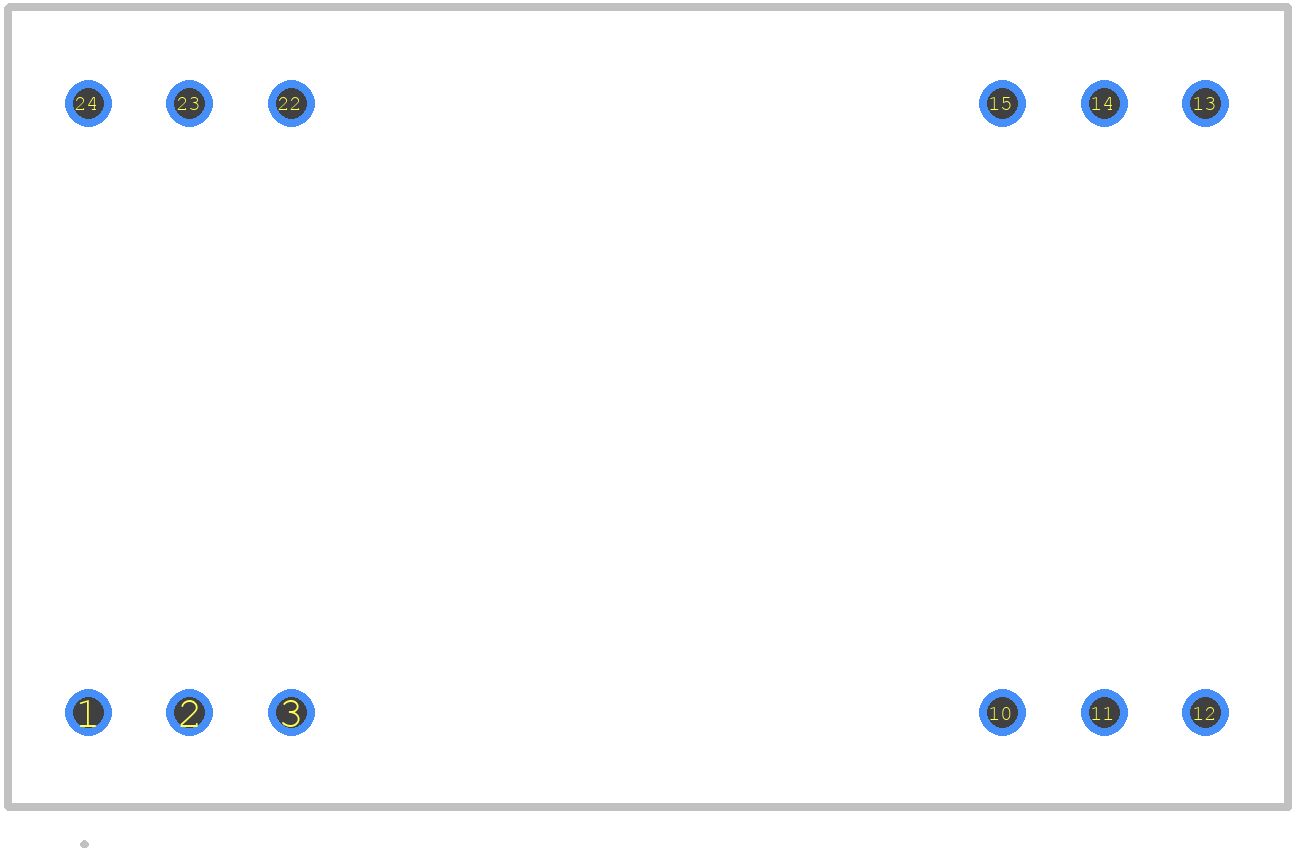 TEM 2-2411 - Traco Power PCB footprint - Other - Other - TEM 2