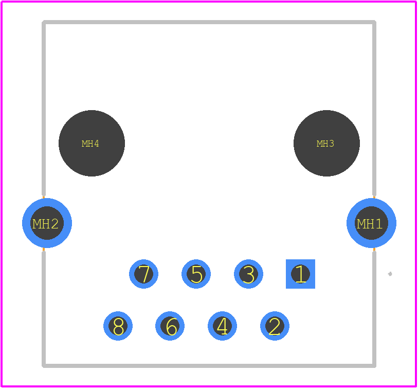 ARJ11G-MBSE-MU2 - ABRACON PCB footprint - Other - Other - ARJ11G-MBSE-MU2-1