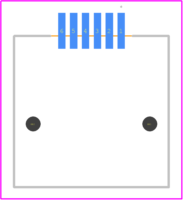 5406514-1 - TE Connectivity PCB footprint - Other - Other - 5406514-1-3