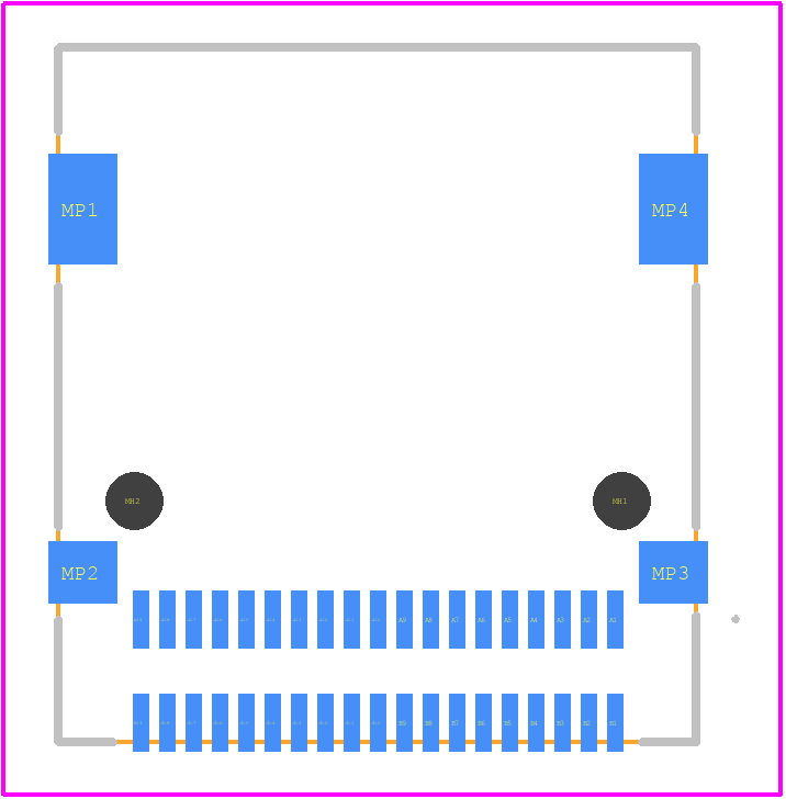 U10-C038-301T - Amphenol PCB footprint - Other - Other - U10-C038-301T-2