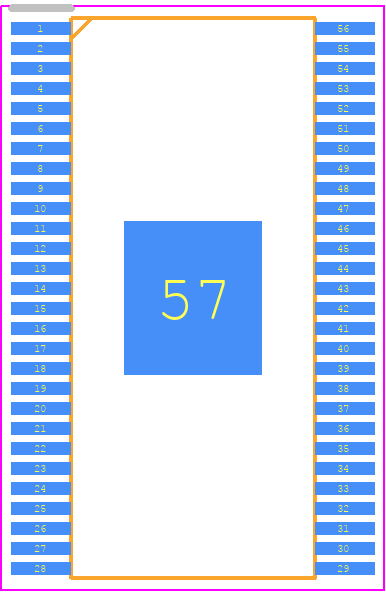 TPIC2010RDFDRG4 - Texas Instruments PCB footprint - Small Outline Packages - Small Outline Packages - dfd-56