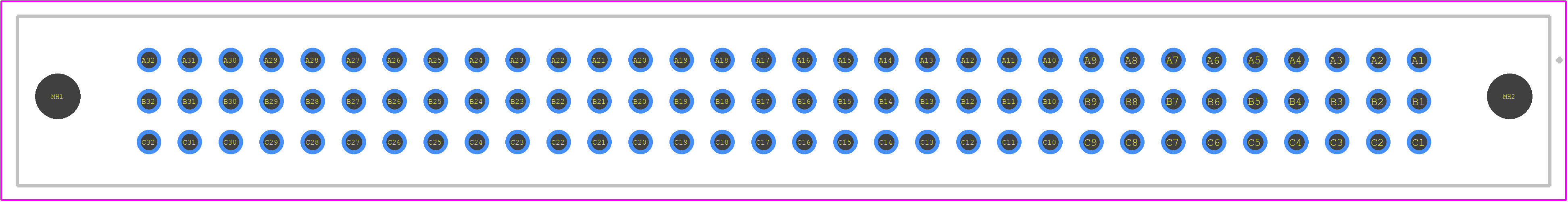 09032966821 - HARTING PCB footprint - Other - Other - 09032966821-10