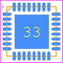 USB3320C-EZK - Microchip PCB footprint - Quad Flat No-Lead - Quad Flat No-Lead - 32-LEAD QFN-ren1