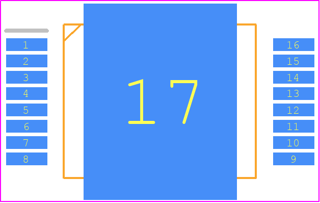 L9958SB - STMicroelectronics PCB footprint - Small Outline Packages - Small Outline Packages - PowerSO16