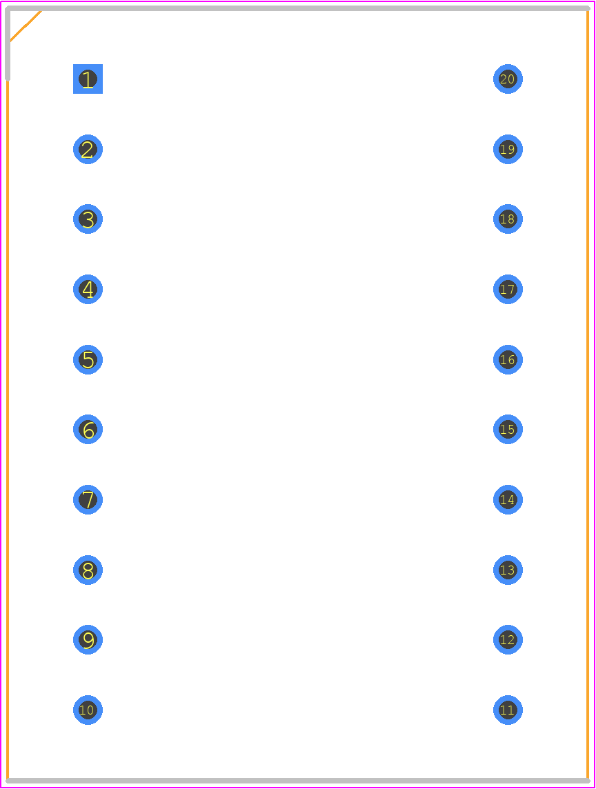 WA020127FSAJTRC - Winslow PCB footprint - Dual-In-Line Sockets - Dual-In-Line Sockets - WA020127FSAJTRC