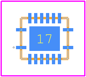 74AVC4T245QRGYRQ1 - Texas Instruments PCB footprint - Other - Other - RGY (R-PVQFN-N16)_1
