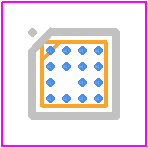 EMIF06-USD05F3 - STMicroelectronics PCB footprint - BGA - BGA - Flip Chip (15 bumps)