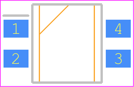 SFH6106-3 - Vishay PCB footprint - Small Outline Packages - Small Outline Packages - SMD-4