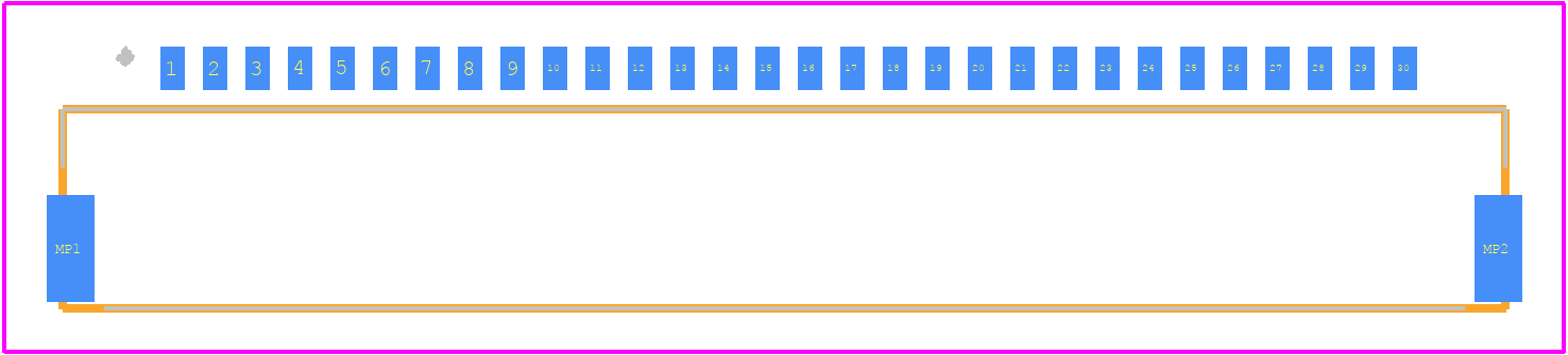 DF19G-30P-1H(54) - Hirose PCB footprint - Other - Other - DF19G-30P-1H(54)-4