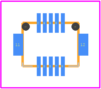 DF12(3.0)-10DS-0.5V(86) - Hirose PCB footprint - Other - Other - DF12(3.0)-10DS-0.5V(86)