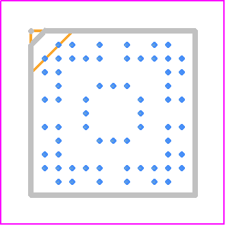 SCH3223-7U - Microchip PCB footprint - BGA - BGA - 64-pin WFBGA