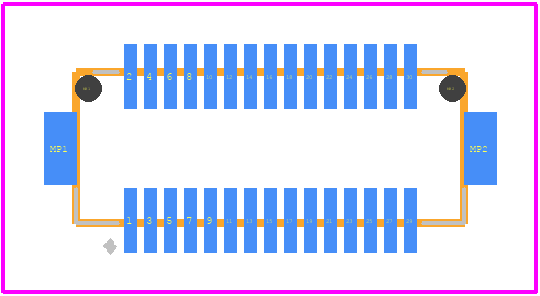 DF12(3.0)-30DP-0.5V(86) - Hirose PCB footprint - Other - Other - DF12(3.0)-30DP-0.5V(86)-1