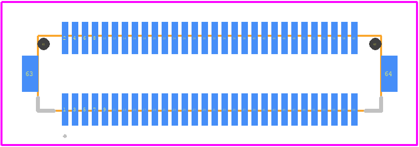 DF12(3.0)-60DP-0.5V(86) - Hirose PCB footprint - Other - Other - DF12(3.0)-60DP-0.5V(86)-1