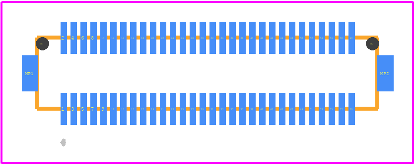 DF12(3.0)-60DS-0.5V(86) - Hirose PCB footprint - Other - Other - DF12(3.0)-60DS-0.5V(86)-1