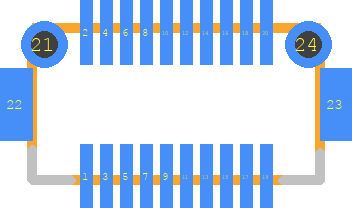 DF12(3.5)-20DP-0.5V(86) - Hirose PCB footprint - Other - Other - DF12(4.0)-20DP