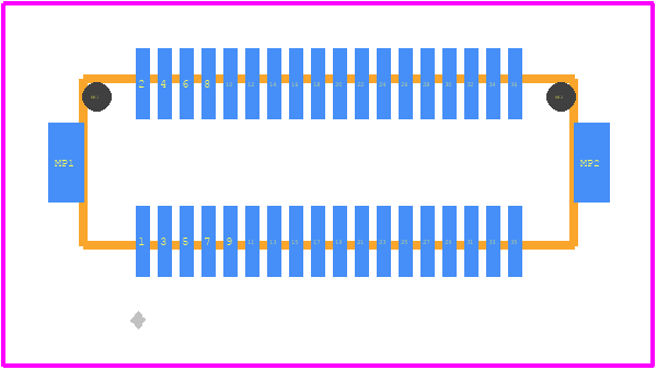 DF12(3.5)-36DP-0.5V(86) - Hirose PCB footprint - Other - Other - DF12(3.5)-36DP-0.5V(86)-1