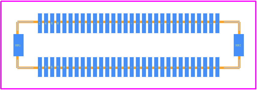 DF12B(5.0)-60DP-0.5V(86) - Hirose PCB footprint - Other - Other - DF12B(5.0)-60DP-0.5V(86)-3