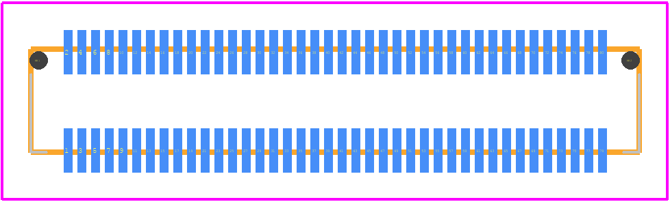 DF12D(3.0)-80DP-0.5V(81) - Hirose PCB footprint - Other - Other - DF12D(3.0)-80DP-0.5V(81)-2