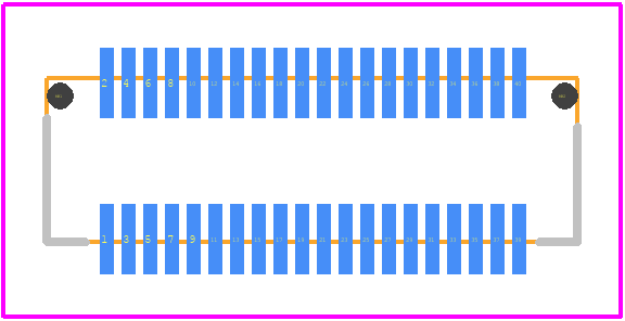 DF12D(4.0)-40DP-0.5V(81) - Hirose PCB footprint - Other - Other - DF12D(4.0)-40DP-0.5V(81)-1