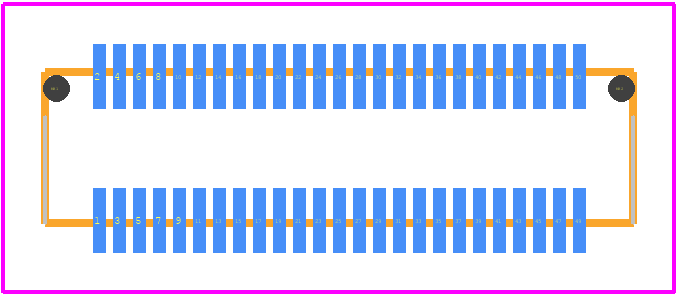 DF12D(4.0)-50DP-0.5V(81) - Hirose PCB footprint - Other - Other - DF12D(4.0)-50DP-0.5V(81)-2