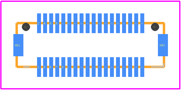 DF12-36DS-0.5V(86) - Hirose PCB footprint - Other - Other - DF12-36DS-0.5V(86)-2