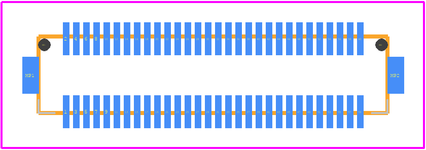DF12(5.0)-60DP-0.5V(86) - Hirose PCB footprint - Other - Other - DF12(5.0)-60DP-0.5V(86)-1
