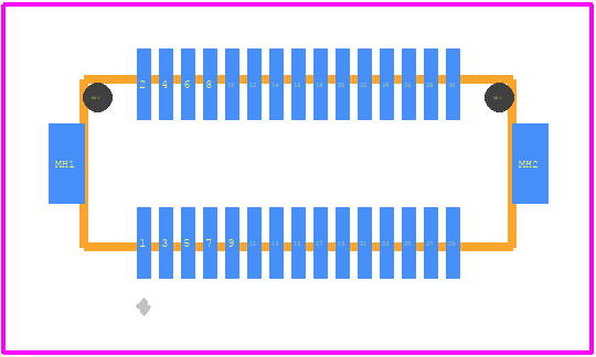 DF12(5.0)-30DP-0.5V(86) - Hirose PCB footprint - Other - Other - DF12(5.0)-30DP-0.5V(86)-3