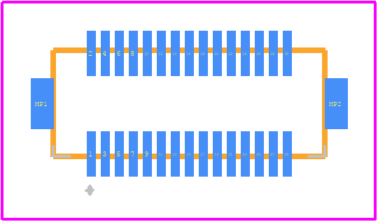 DF12(4.0)-30DP-0.5V(86) - Hirose PCB footprint - Other - Other - DF12(4.0)-30DP-0.5V(86)-1