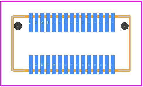 DF12D(3.0)-30DP-0.5V(81) - Hirose PCB footprint - Other - Other - DF12D(3.0)-30DP-0.5V(81)-2