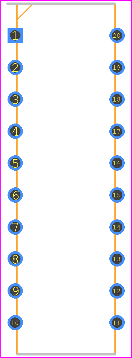 1825360-6 - TE Connectivity PCB footprint - Dual-In-Line Packages - Dual-In-Line Packages - 1825360-6-2