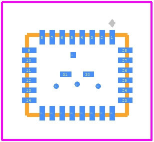 LTC3636IUFD-1#PBF - Analog Devices PCB footprint - Other - Other - UFD Package 28-Lead Plastic QFN (4mm × 5mm) (Reference LTC DWG # 05-08-1538 Rev A) Exposed Pad Variation