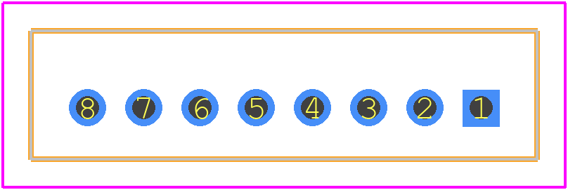 DF3-8S-2DSA(55) - Hirose PCB footprint - Other - Other - DF3-8S-2DSA(55)-2