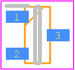 PMBT2222A - Infineon PCB footprint - SOT23 (3-Pin) - SOT23 (3-Pin) - PMBT2222A