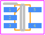 74AHC1G02GW - Nexperia PCB footprint - SOT23 (5-Pin) - SOT23 (5-Pin) - NXP SOT353-1