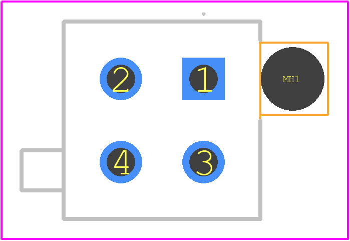 770874-1 - TE Connectivity PCB footprint - Other - Other - 770874-1-3