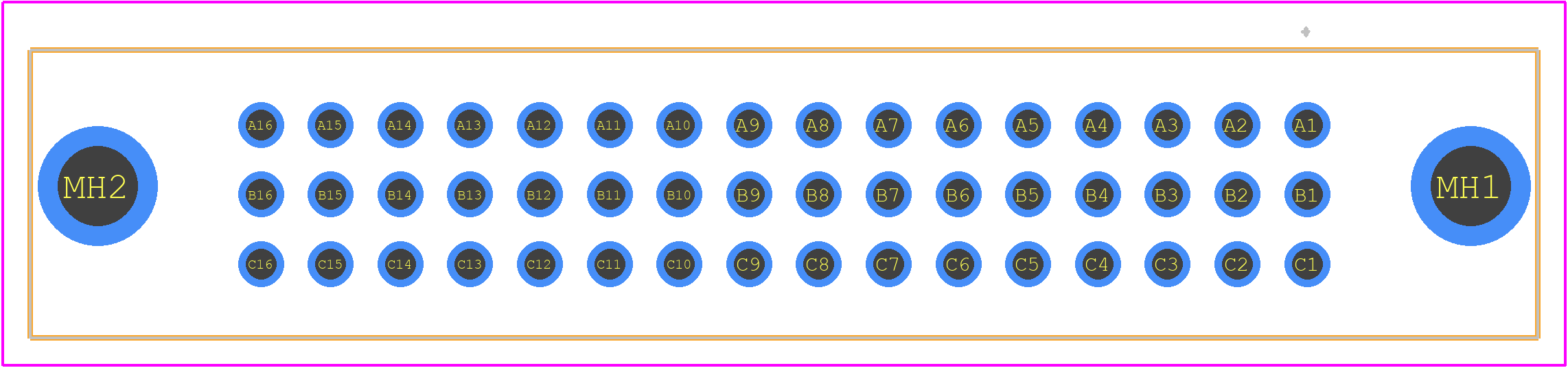 09232486824 - HARTING PCB footprint - Other - Other - 09232486824-3