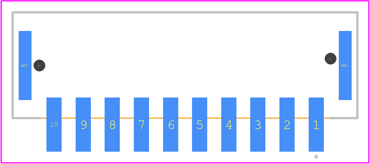 14011013102000 - HARTING PCB footprint - Other - Other - 14011013102000