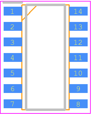 74ACT04SC - onsemi PCB footprint - Small Outline Packages - Small Outline Packages - m14a