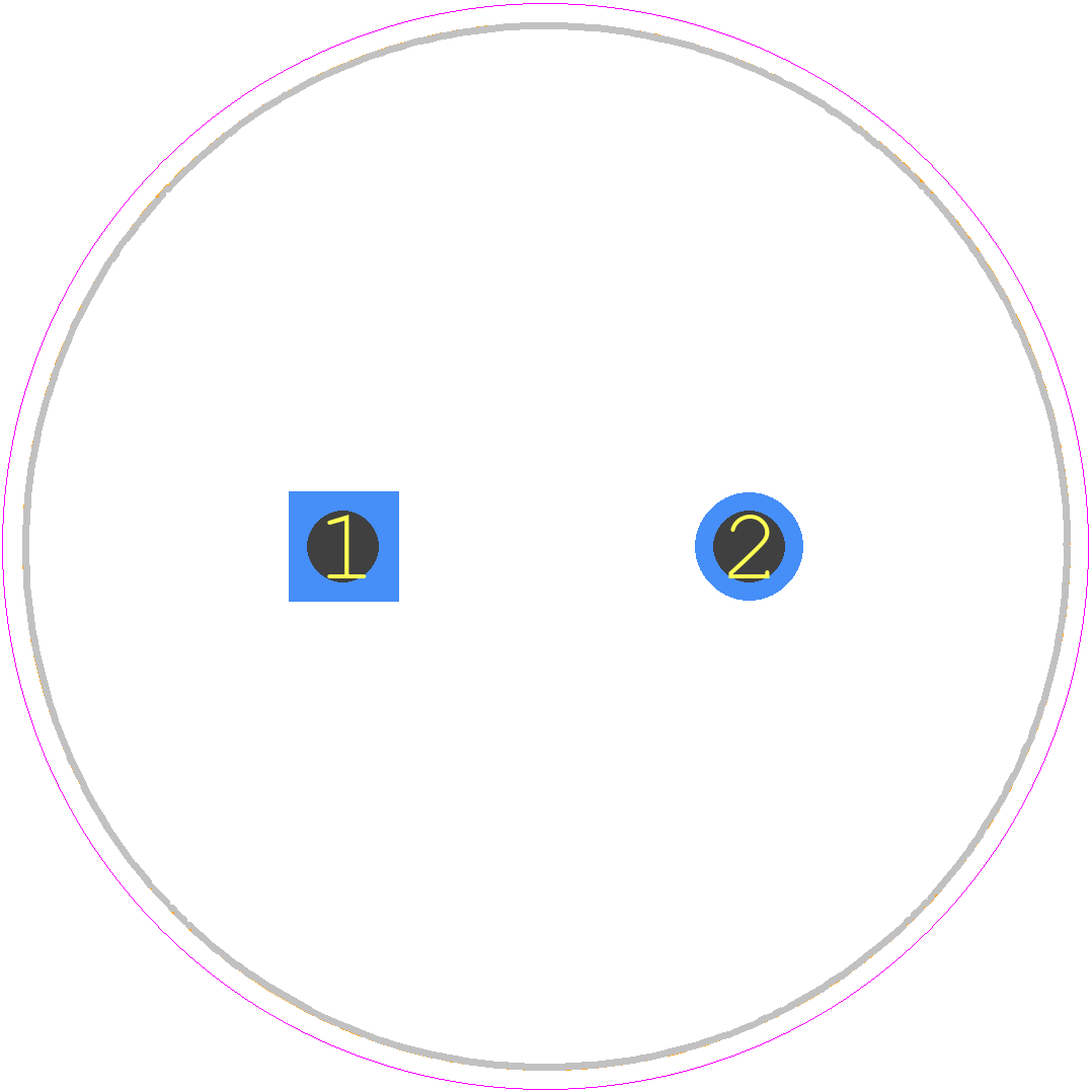 B41252A8478M000 - TDK PCB footprint - Capacitor, Polarized Radial Diameter - Capacitor, Polarized Radial Diameter - B41252A8478M000-1