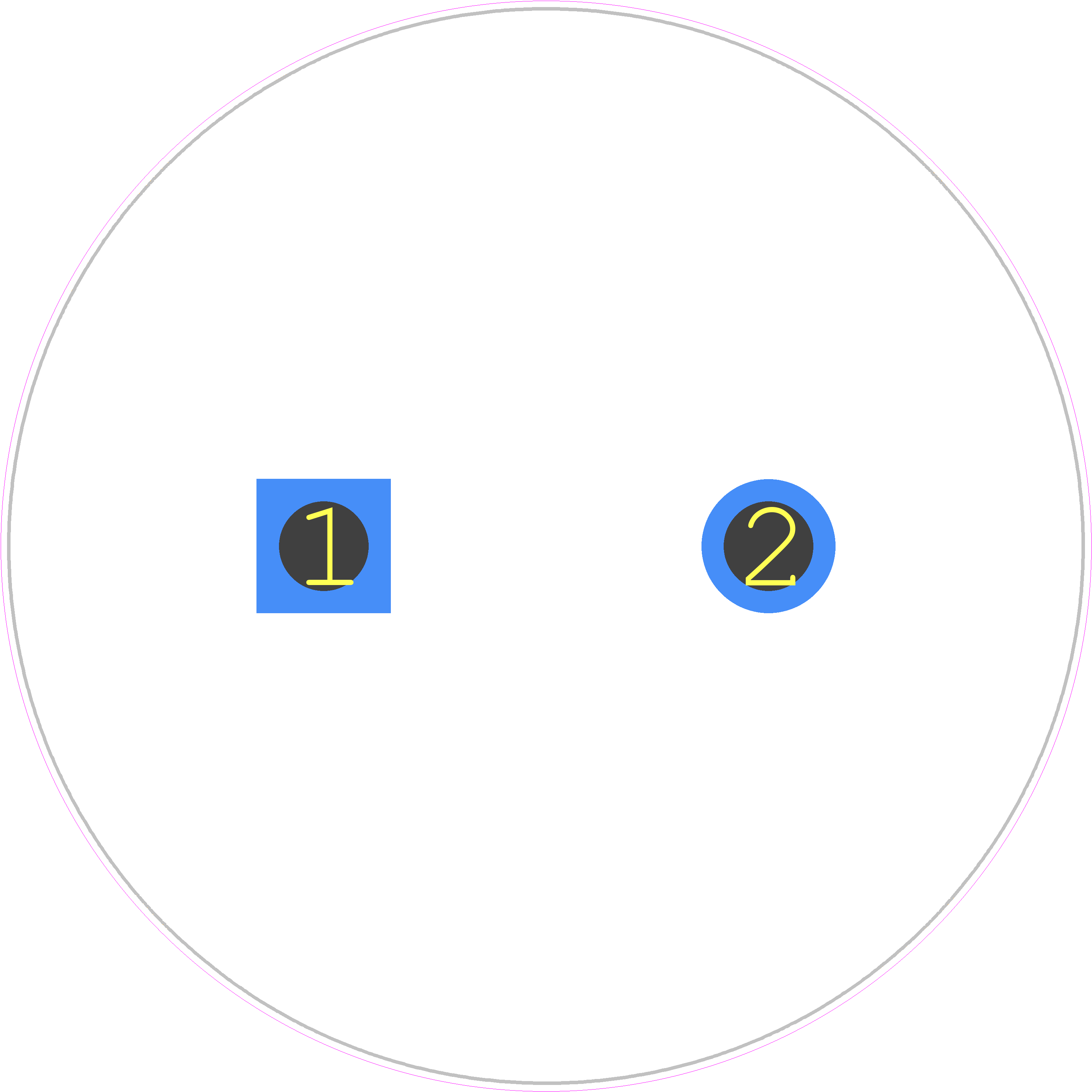 B43456A9478M - TDK PCB footprint - Capacitor, Polarized Radial Diameter - Capacitor, Polarized Radial Diameter - B43456 (76.9 × 105.7)