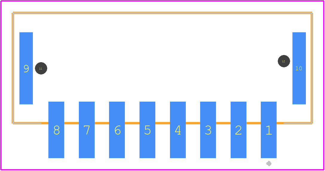 14010813102000 - HARTING PCB footprint - Other - Other - 14010813102000-1