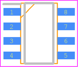 AT25DF081A-SSH-B - Microchip PCB footprint - Small Outline Packages - Small Outline Packages - ee